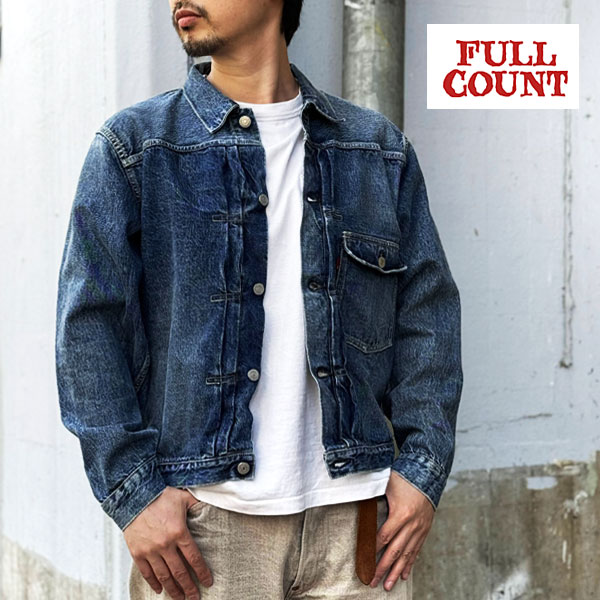 FULL COUNT 2978 ( 2107 ) [ Type 1 Denim Jacket ] 2107 Dartford 13.7oz Denim  ZIMBABWE COTTON100% ダートフォード ユーズド加工 ファースト made in JAPAN