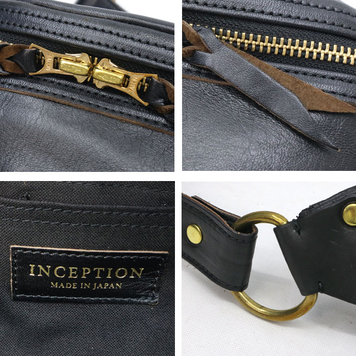 オーパス　インセプション　ホースハイドファニーパック　ブラック OPUS INCEPTION オーパス インセプション [IPHSB-05] HORSE HIDE FUNNY