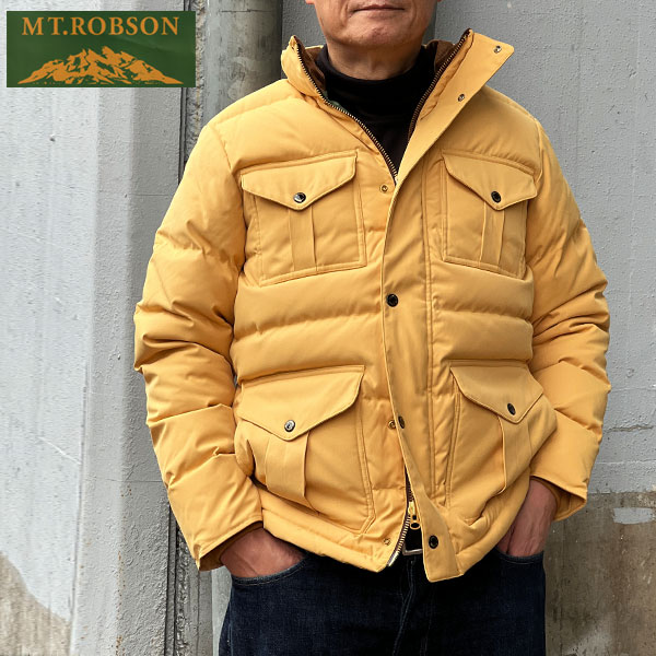 MT. ROBSON DOWN JACKET マウントロブソン ダウンジャケット イエロー