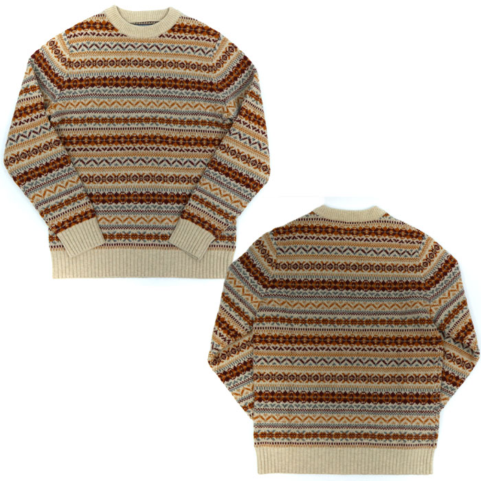 MT. ROBSON マウントロブソン FAIR ISLE WOOL SWEATER フェアアイル