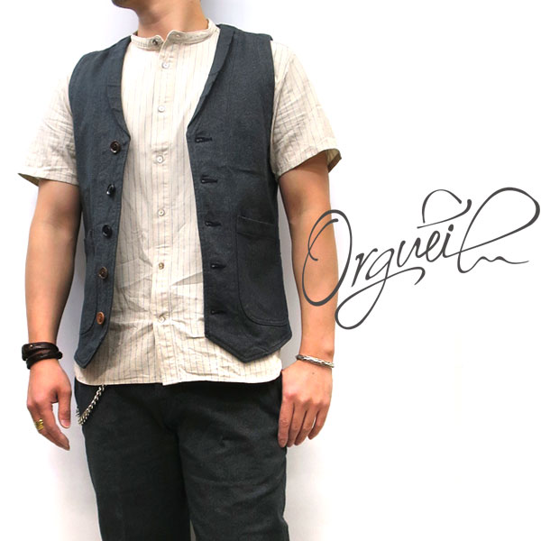 正規販売店 】 ORGUEIL / オルゲイユ メンズ ジレ [OR-4009]【メンズ