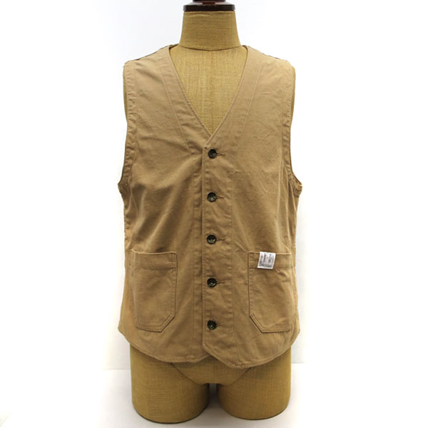 ORGUEIL オルゲイユ メンズ Work Gilet [OR-4269A] チャコール ベージュ ワークジレ メンズ ベスト アメカジ  ワークベスト 【 正規販売店 】