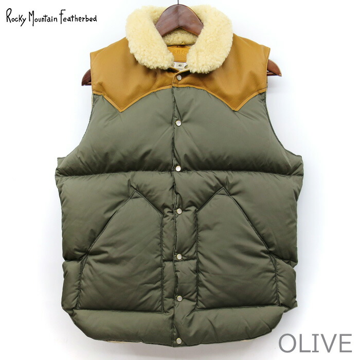 Rocky Mountain Featherbed クリスティベスト ボア付き Rocky Mountain FeatherBed 2024FW Featherbed CHRISTY VEST