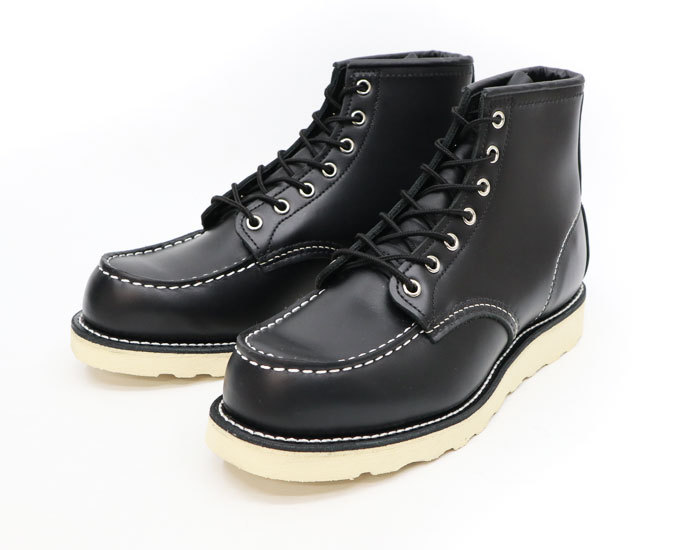 【新品】レッドウイング 8179 MOC TOE 黒　US8 アウトレット 新品】レッドウイング 8179 MOC TOE 黒 US8 アウトレット