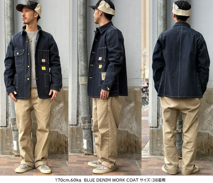 SUGAR CANE 2025秋冬 シュガーケーン SC15655 / 11oz. BLUE DENIM WORK