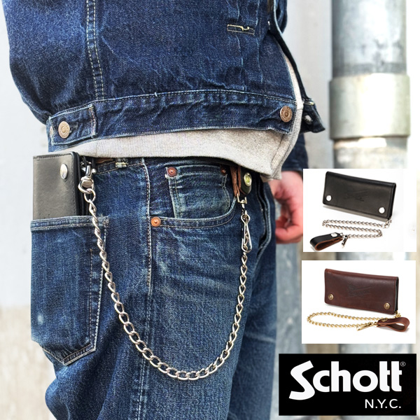 Schott N.Y.C SCHOTT(ショット) PERFECTO LONG WALLET 3109057