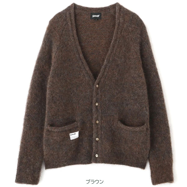 2024FW Schott MOHAIR KNIT CARDIGAN ショット モヘアニット カーデ...