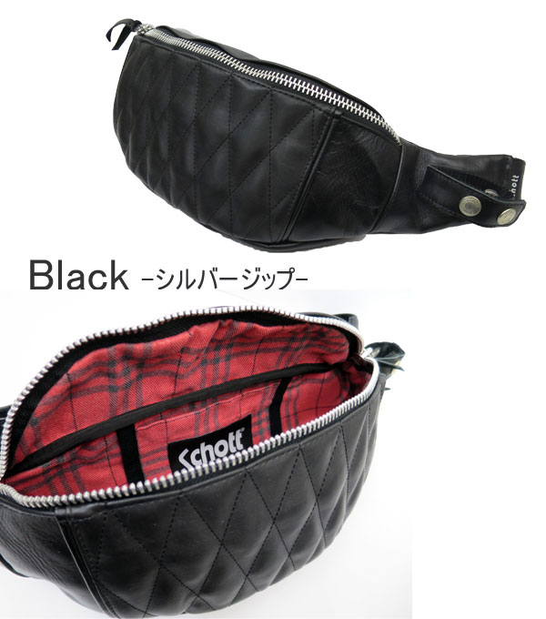 Schott N.Y.C schott ショット PADDED BODY BAG 3109023 Schott N.Y.C schott ショット PADDED BODY BAG 3109023