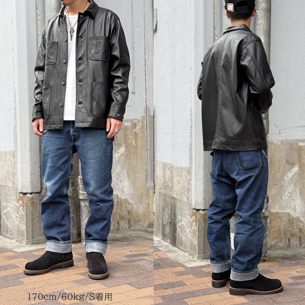 Schott N.Y.C（ショット） ラムレザー カバーオール ジャケット 782