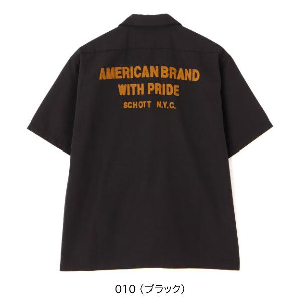 schott（ショット）の「Schott/ショット/STRIPE SS WORK SHIRT