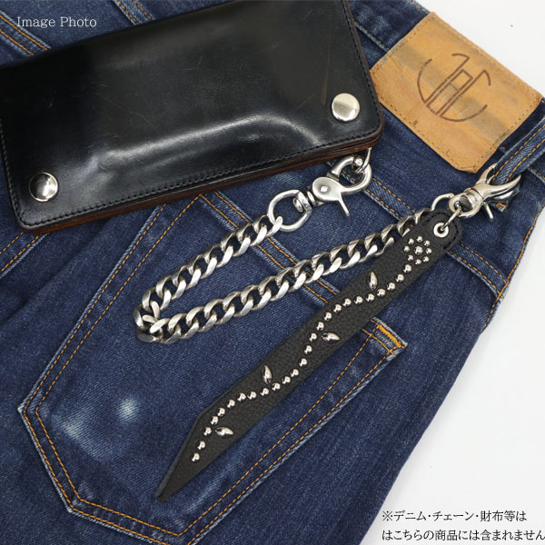 Schott N.Y.C（ショット） FLOWER STUDS LEATHER KEY HOLDER フラワー