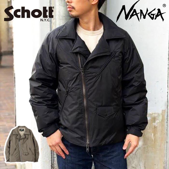 スノーショット・ジャケット SCHOTT（ショット） 2025FW SCHOTT x NANGA ×ナンガ 782-5253004