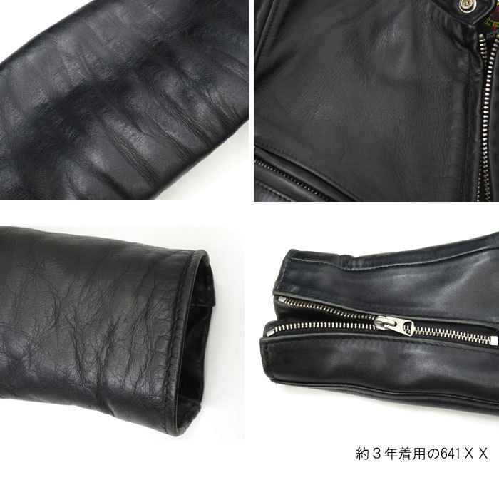 Schott N.Y.C 牛革 ステアハイド 641XX 60's シングルライダース