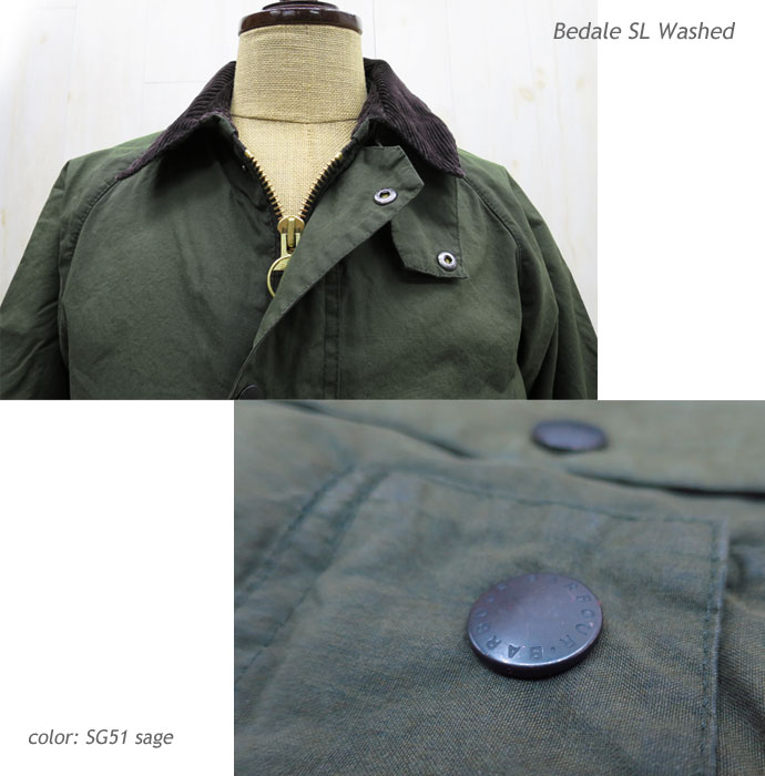 Barbour（バブアー） 【MWX1015】 BEDALE SL WASHED ( ビデイル