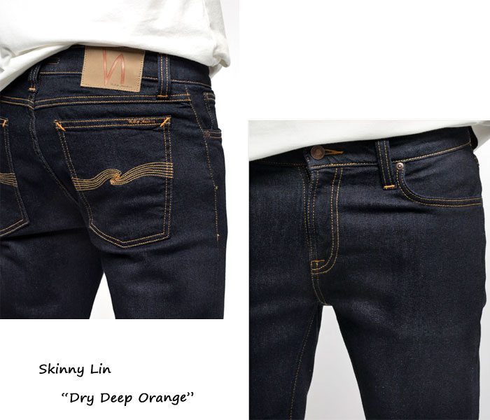 2019春新作 skinny lin BLACK BLACK ヌーディージーンズ nudie jeans