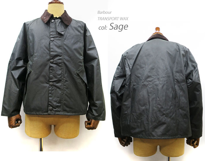 MWX1678 【カバープレゼント】 BARBOUR バブアー TRANSPORT WAX JACKET