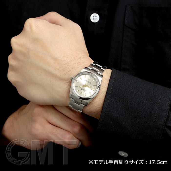 通販国産ROLEX オイスターパーペチュアル 34㎜ 124200 ブルー 腕時計(アナログ)