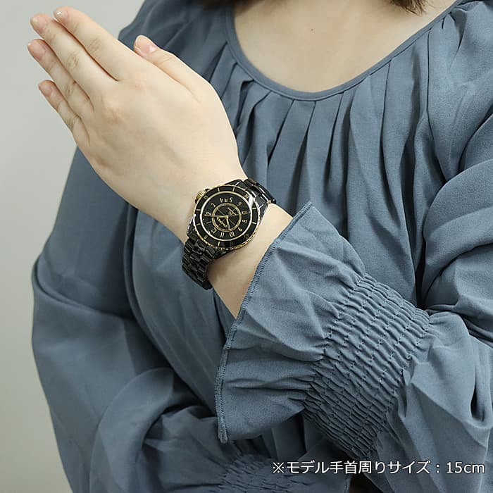 CHANEL（シャネル） J12 キャリバー 12.1, 38MM ブラック セラミック