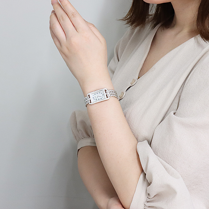 HERMES エルメス ナンタケット NA1.293 ホワイトゴールド ベゼル