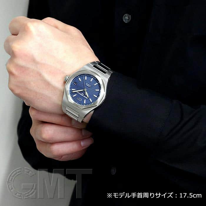 ジラールペルゴ ロレアート 42ｍｍ 81010-11-431-11A ブルー 中古メンズ 腕時計 送料無料