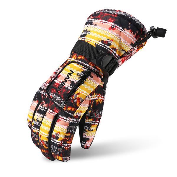 スノーボード スキー グローブ レディース ジュニア 手袋 5本指 中綿入り 防寒グローブ 男女兼用...