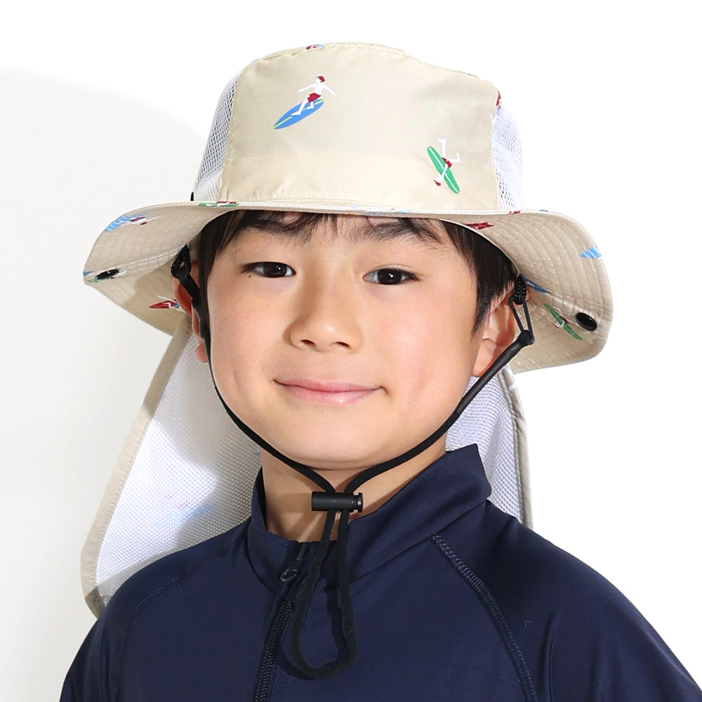 【期間限定P5倍】FELLOW ビーチハット キッズ 頭周り 54cm UPF50+ 日よけ 熱中症 サーフハット サーフィン メンズ レディース 帽子 | FELLOW | 21