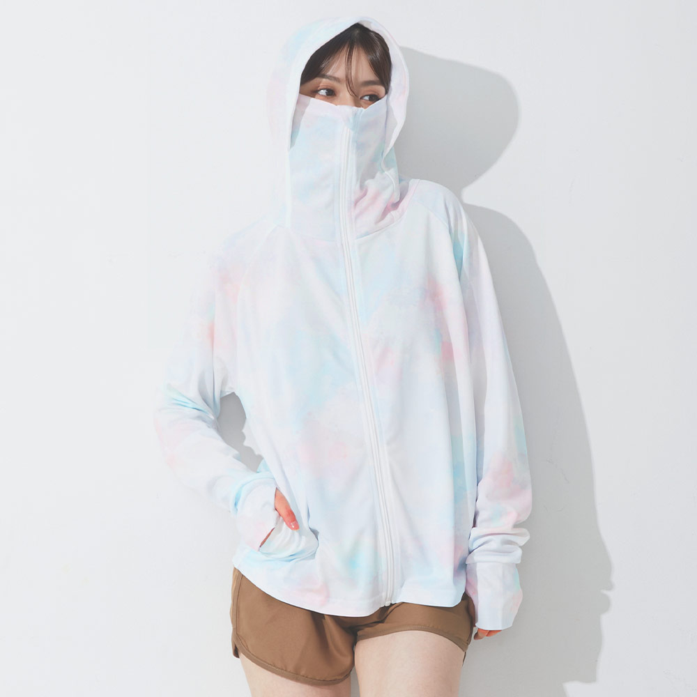 Ko'a ラッシュガード ハイネックパーカー レディース つば付き UV