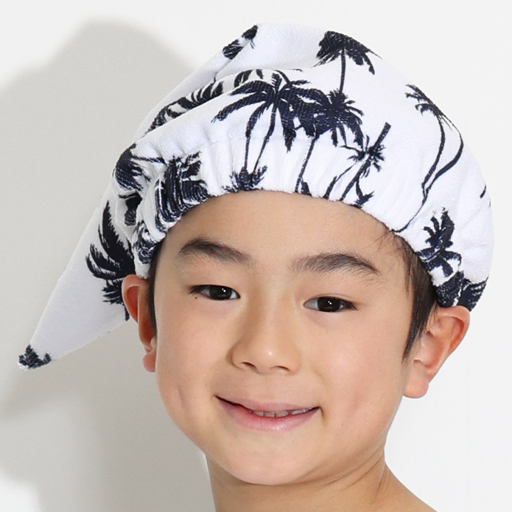 HEAZEL タオルキャップ ヘアキャップ キッズ 子供 プール