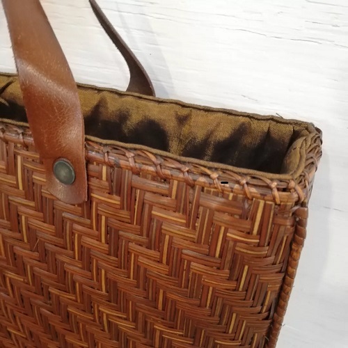 バンブーバッグ　　竹かご　竹カゴバッグ 楽天市場】松野屋 ラオス バンブー マルシェ かご バッグ 竹籠 竹かご