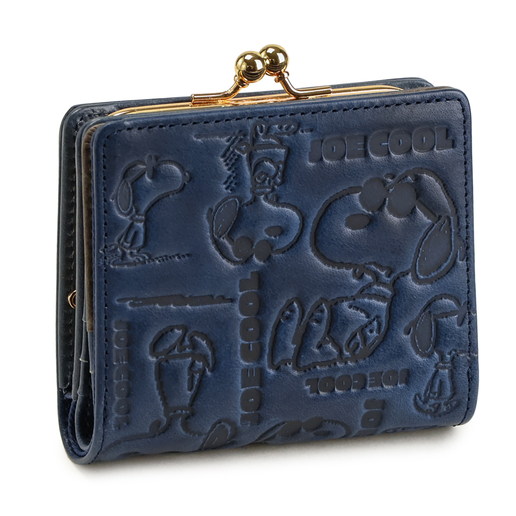 SNOOPY（スヌーピー） 財布 革 レディース 二つ折り財布 本革 がま口