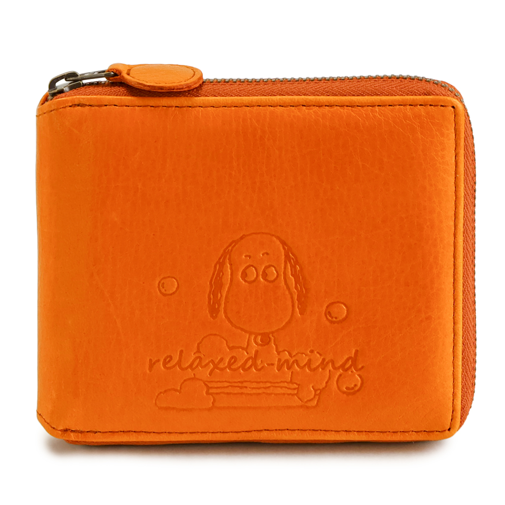 SNOOPY（スヌーピー） 二つ折り財布 コンパクト レディース 本革