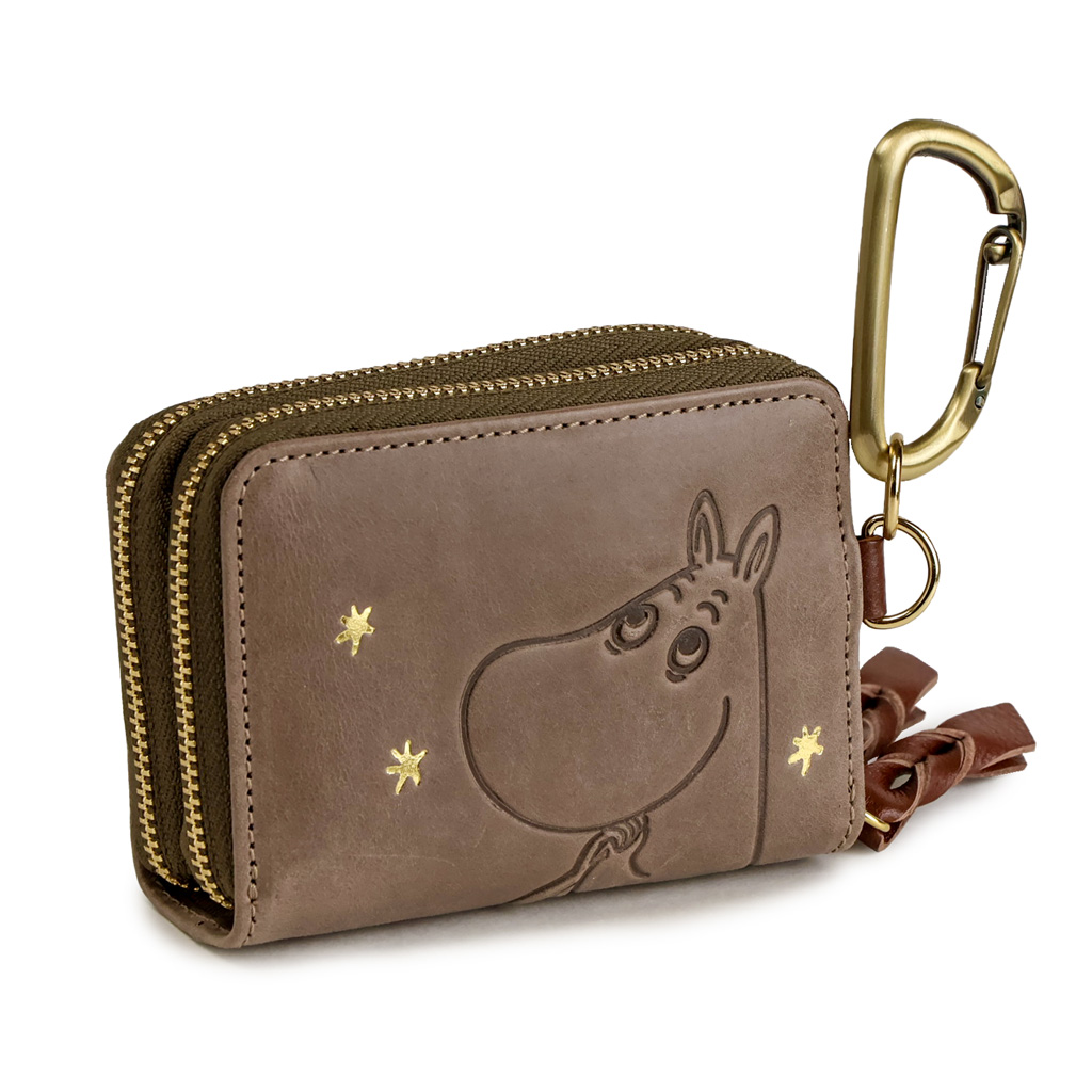 MOOMIN ムーミン スマートキーケース 本革 窓付き カード キーケース 車 レディース 革 ス...