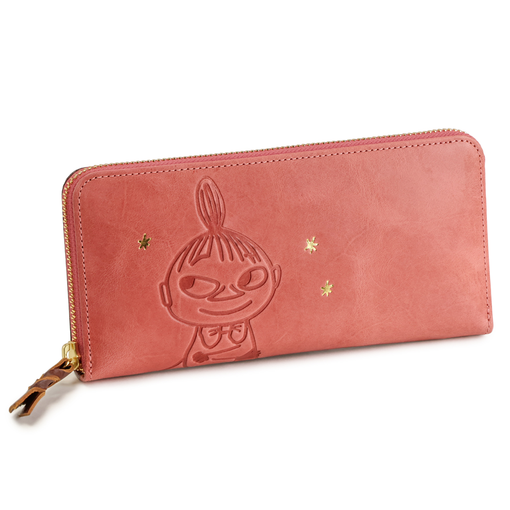 MOOMIN ムーミン 長財布 本革 ラウンドファスナー レディース 革