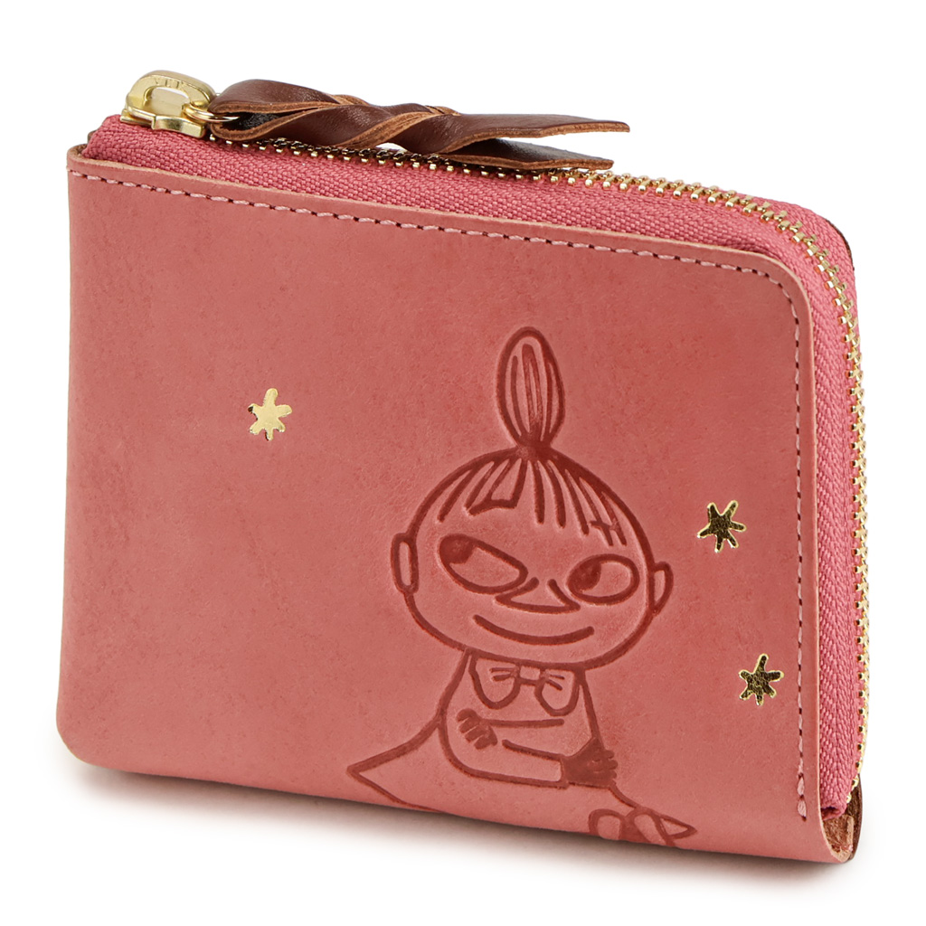 minminページ MOOMIN（ムーミン） ミニ財布 L字ファスナー コンパクト 本革
