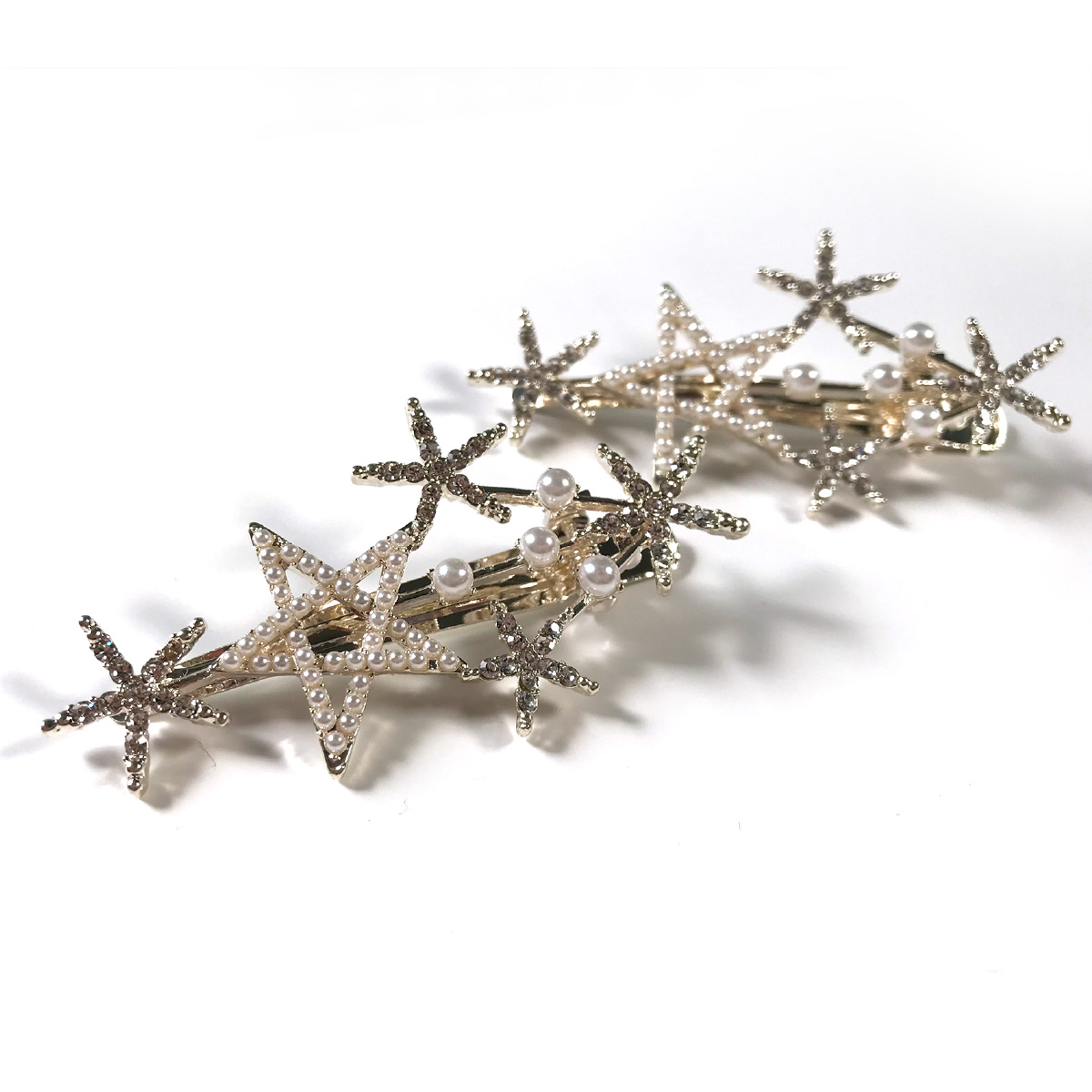 スターセット ヘアピン 3種類 ピアス 4点セット ヘア  