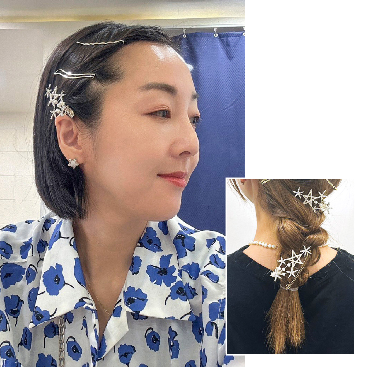 スターセット ヘアピン 3種類 ピアス 4点セット ヘア