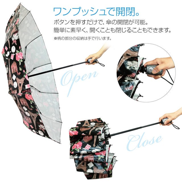 COACH 花柄 折りたたみ傘 収納ケース付き　リリー　タグ有り コーチ COACH コーチ カサ COACH アウトレット UVカット 晴雨