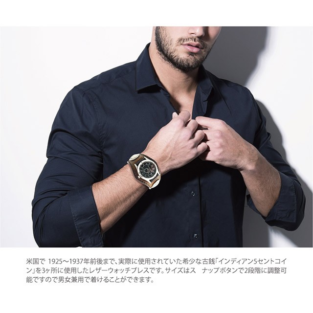 腕時計 メンズ レディース 本革 革 レザー KC,s ケーシーズ