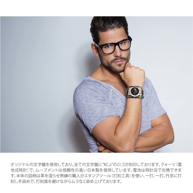腕時計 メンズ レディース 本革 革 レザー KC,s ケーシーズ