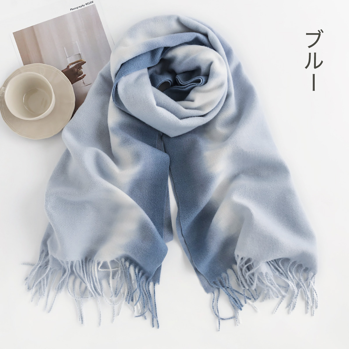 大判マフラー 大判 スカーフ ストール 200×65cm レディース おしゃれ かわいい クリスマスプレゼント scarf02｜gochumon｜03