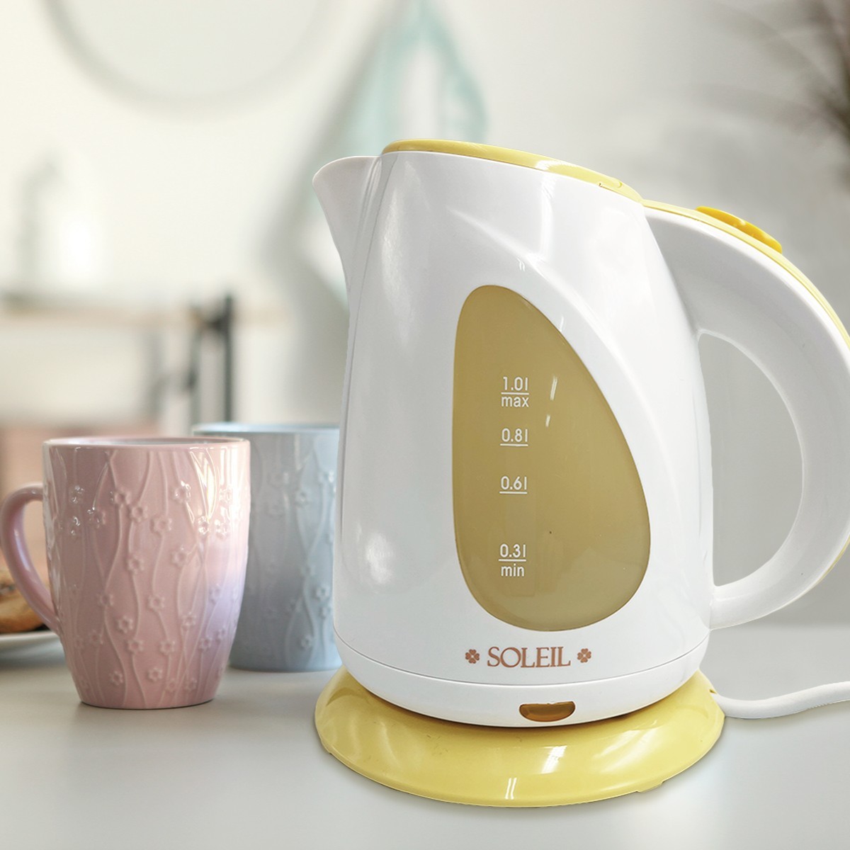 電気ケトル ケトル 1.0L ソレイユ 湯沸かしポット sl-46 : ご注文