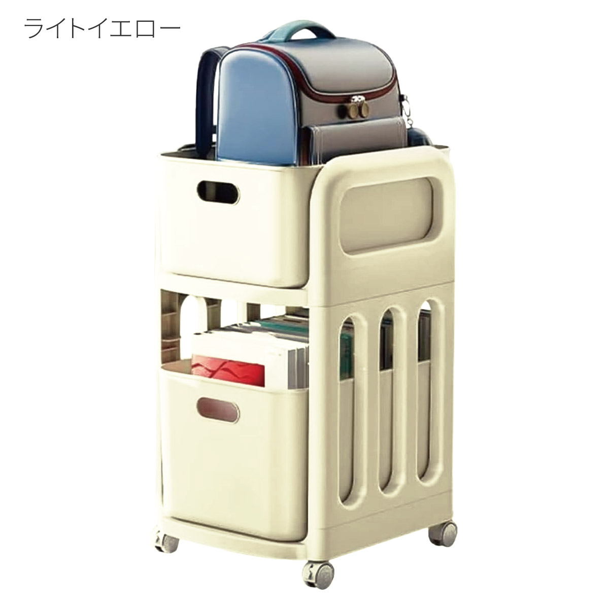 ランドセル収納ラック キャスター付き 2段 収納ラック ランドセル