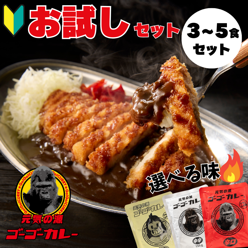 ゴーゴーカレー レトルトカレー 選べる 5食 セット カレー レトルト