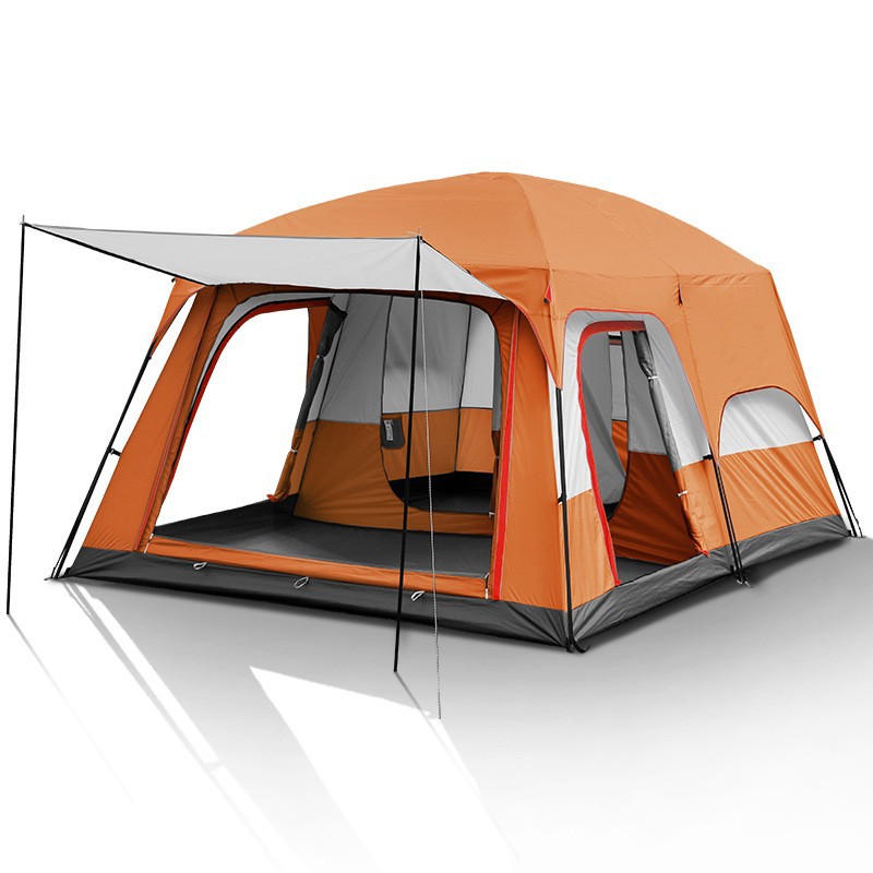 ツールームテント 6人用 大型 ドーム型テント ファミリーテント 6人用 8人用 12人用 設営簡単 二重層 防風防水 折りたたみ UVカット キャンプ用品｜gogomaxshop｜03