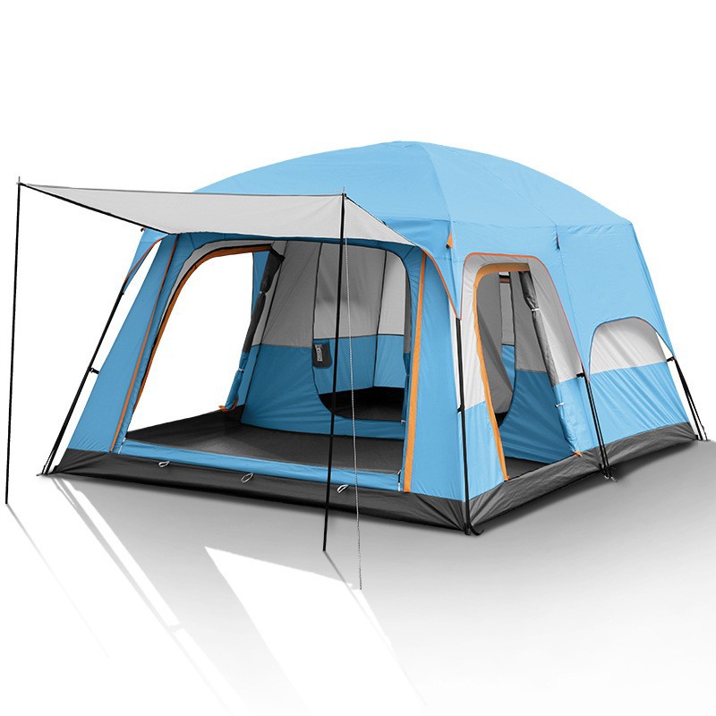 ツールームテント 6人用 大型 ドーム型テント ファミリーテント 6人用 8人用 12人用 設営簡単 二重層 防風防水 折りたたみ UVカット キャンプ用品｜gogomaxshop｜04