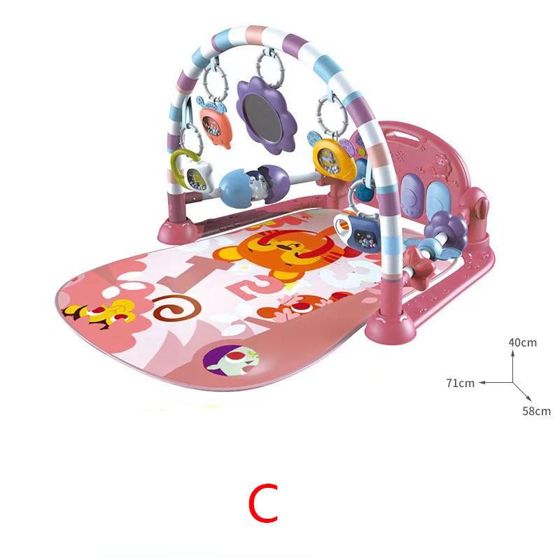 ベビー プレイマット 赤ちゃん 知育玩具 おもちゃ ジム 音楽 ライトプレイマット ピアノ プレイ 感覚刺激 早期教育 新生児 出産祝い プレゼント 13のスタイル｜gogomaxshop｜04
