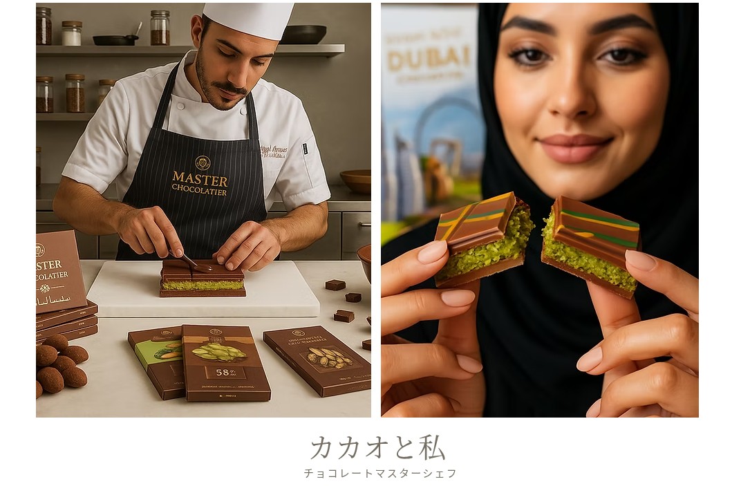 ドバイ発 ドバイ リッチ チョコレート ピスタチオ クナファー 450g 1袋