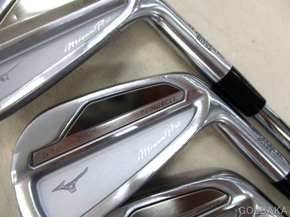 U07】n【中古】BC：ミズノ プロ518 アイアンセット 7本(#4〜#9.PW