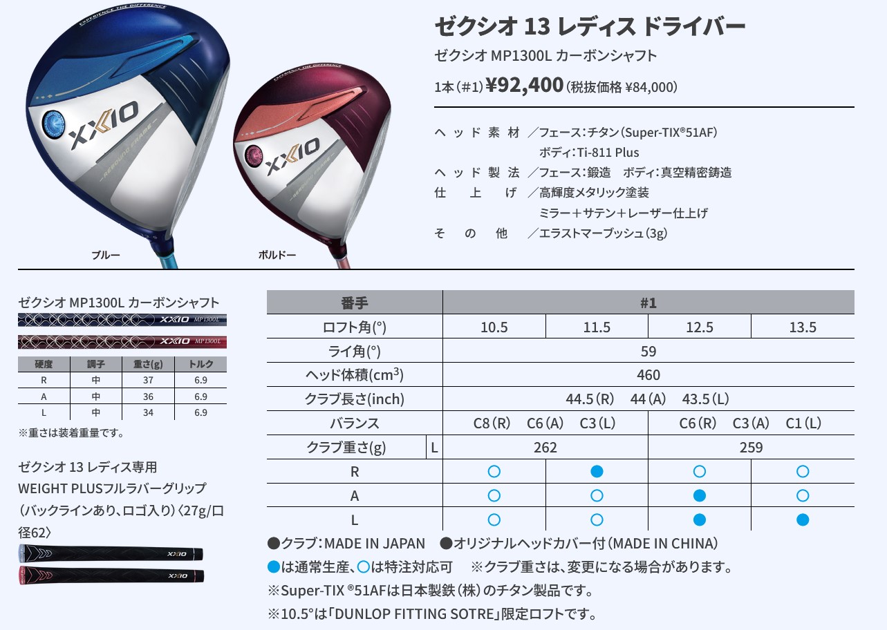107741 送料無料[nn]【新品】【レディス】ダンロップ ゼクシオ 13 