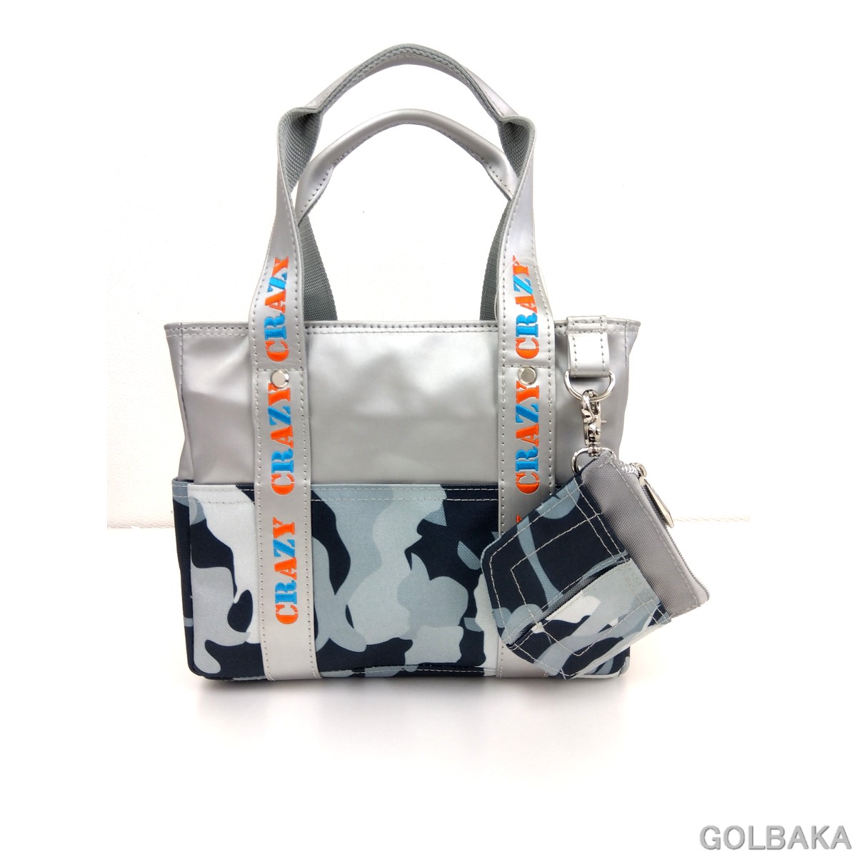 新品】クレイジー 保冷 トートバッグ シルバー 幅25cm奥行15cm高